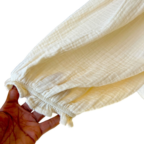 UNIVERSAL THREAD Peasant Puff Sleeve Top Dog Bone Size XL New With Tags - Picture 3 of 8